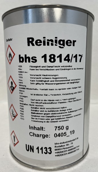 1 L Reiniger - bhs 1814/17 - farblos