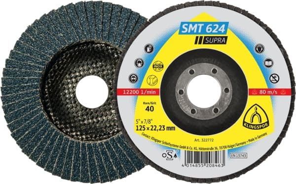 Schleifmopteller - Klingspor 322775 SMT 624, 80 Korn - VE