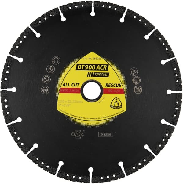 1x Diamanttrennscheibe - Klingspor 355725 DT 900 ACR